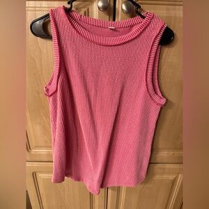 NEW! Basic Boutique Women's Round Neck Ribbed Vest Top Summer